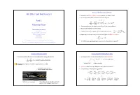 ME 306 Fluid Mechanics II Part 1 Potential Flow