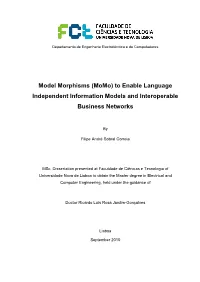 Model Morphisms (Momo) to Enable Language Independent Information Models and Interoperable Business Networks