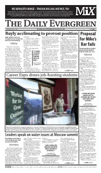 Proposal for Mike's Bar Fails