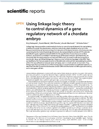 Using Linkage Logic Theory to Control Dynamics of a Gene Regulatory