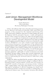 Joint Union–Management Workforce Development Model