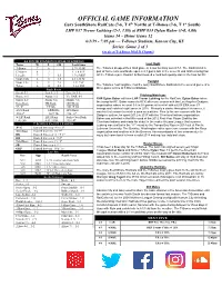 Official Game Information