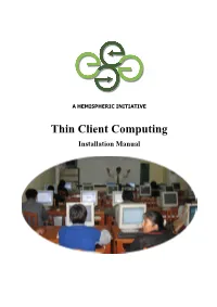 Thin Client Computing: Installation Manual 4