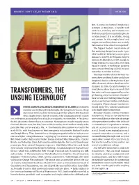 Transformers, the Unsung Technology