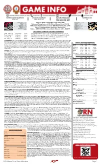 2018 Altoona Curve Game Information Page 1 2018 CURVE MEDIA GUIDE