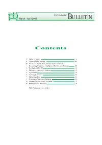 BULLETIN March - April 2003