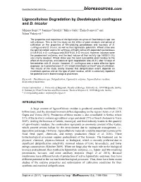 Characterization of Ganoderma Lucidum Laccase and Degradation Of