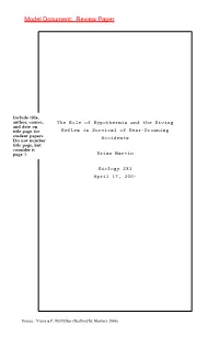 Model Document: Review Paper