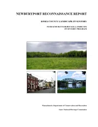 Newburyport Reconnaissance Report