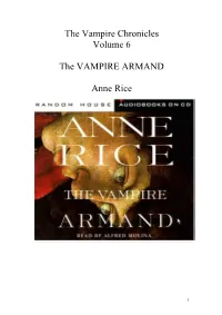 The VAMPIRE ARMAND