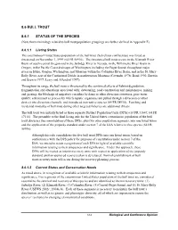 8.6 Bull Trout 8.6.1 Status of the Species