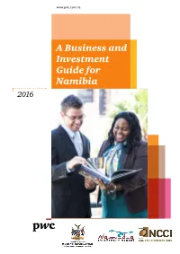 A Business and Investment Guide for Namibia
