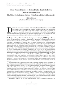 Hideya Kuratafrom Nonproliferation to Regional Talkes, Then To