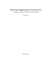 Long Struggle Against Fascism in DC