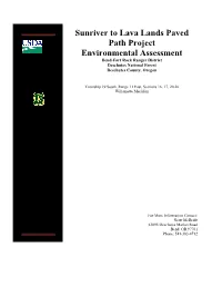 Sunriver to Lava Lands Paved Path Project Environmental Assessment