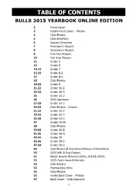 Table of Contents
