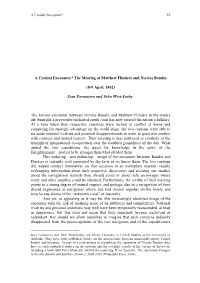 The Meeting of Matthew Flinders and Nicolas Baudin