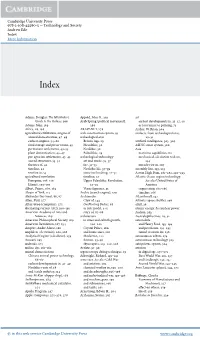 Cambridge University Press 978-1-108-42560-5 — Technology and Society Andrew Ede Index More Information