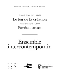 Ensemble Intercontemporain Programme