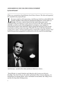 Jack Kerouac and the Influence Of