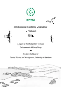 Soteag Ornithological Monitoring Programme