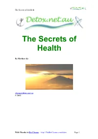 The Secrets of Health 