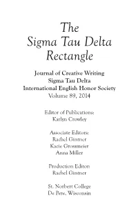 The Sigma Tau Delta Rectangle