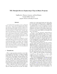 TIE: Principled Reverse Engineering of Types in Binary Programs