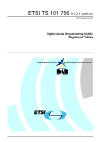 TS 101 756 V1.2.1 (2005-01) Technical Specification