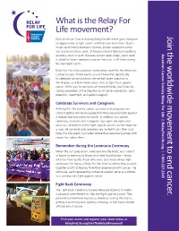 What Is the Relay for Life Movement? Join the W Orldwide
