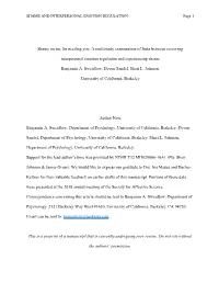 A Multistudy Examination of Links Between Receiving