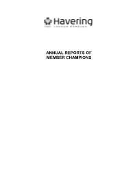 Annual Reports of Member Champions