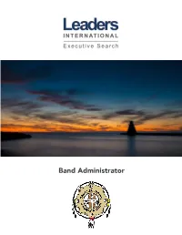Band Administrator the Organization