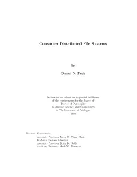 Consumer Distributed File Systems