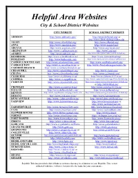 Helpful Area Websites