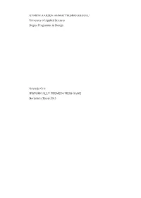 KYMENLAAKSON AMMATTIKORKEAKOULU University of Applied Sciences Degree Programme in Design