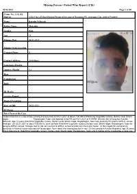 Missing Person - Period Wise Report (CIS) 02/02/2021 Page 1 of 50