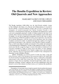 The Baudin Expedition in Review 5 the Baudin Expedition in Review: Old Quarrels and New Approaches
