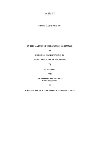Trade Mark Inter-Partes Decision O/169/07