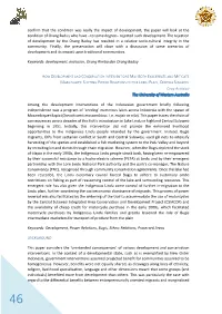 Confirm That the Condition Was Really the Impact of Development, The