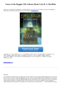 Curse of the Boggin (The Library Book 1) by D. J. Machale