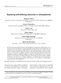 Exploring Self-Defining Memories in Schizophrenia