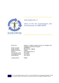State of the Art Technologies and Architectures for EMPOWER