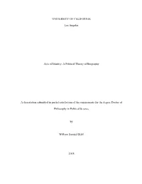 Acts of Identity: a Political Theory of Biography