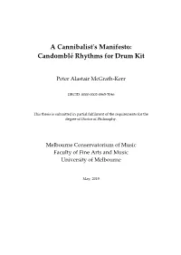 Candomblé Rhythms for Drum Kit