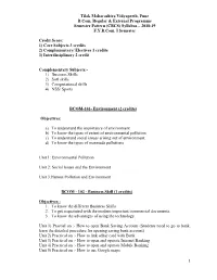 (CBCS) Syllabus – 2018-19 F.Y.B.Com