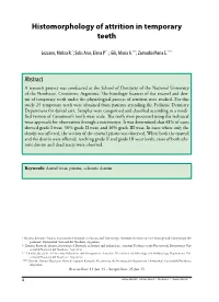 Histomorphology of Attrition in Temporary Teeth