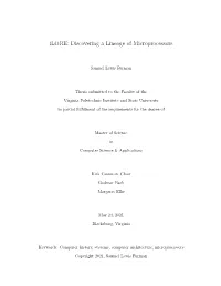 Ilore: Discovering a Lineage of Microprocessors