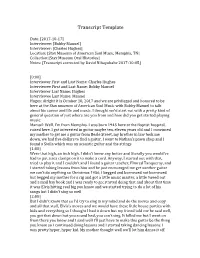 Transcript Template