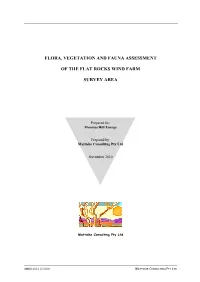 Flora and Vegetation Values Of